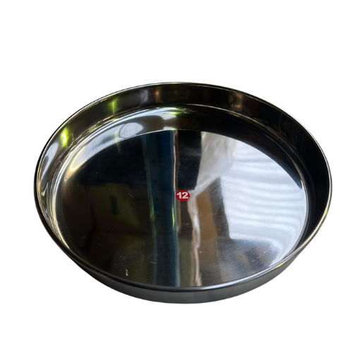 PLAIN STAINLESS STEEL PLATE  12 INCHES  Online from Lakshmi Stores
 