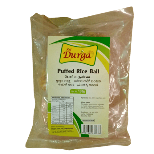 SRI DURGA PUFFED RICE BALL (PORI URUNDAI) 100G