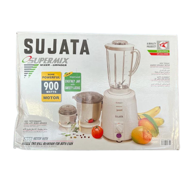 SUJATA SUPERMIX MIXER GRINDER 900 WATTS 3JAR