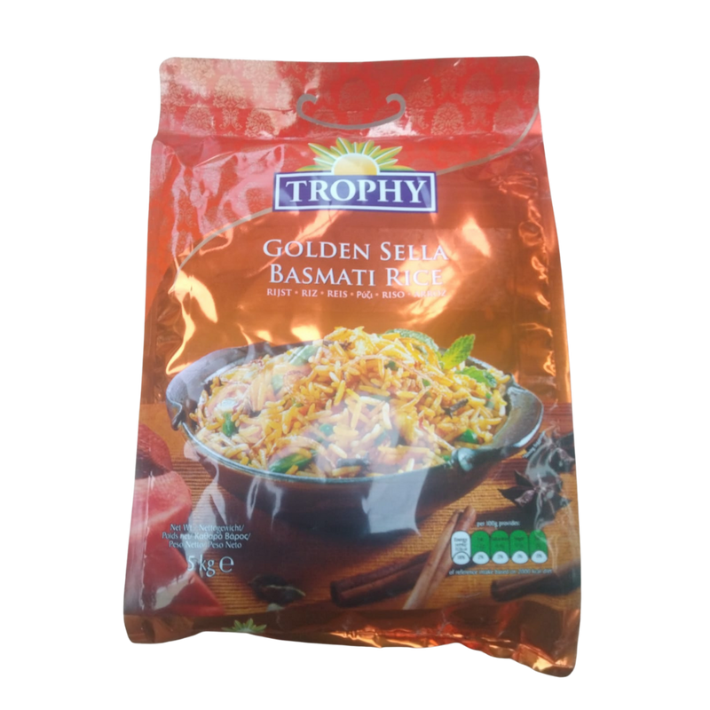 TROPHY SELLA BASMATI RICE 5KG