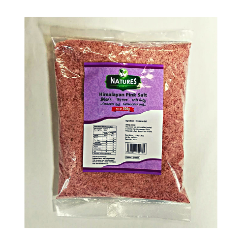 NATURES HIMALAYAN PINK SALT 500G