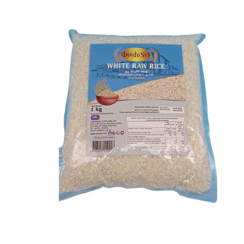 Buy Indu Sri White Raw Rice Online From Lakshmi Stores, UK