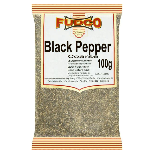 Buy FUDCO GROUND BLACK PEPPER COARSE Online in UK