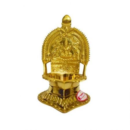 BRASS KAMATCHI AMMAN VILAKKU - SIZE 9