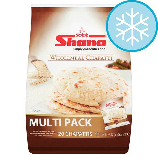 Buy SHANA MULTIPACK WHOLEMEAL CHAPATTI Online in UK