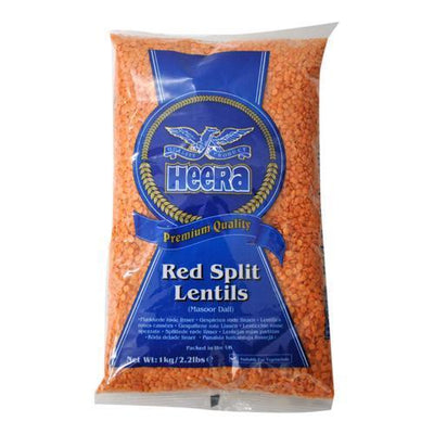 Buy HEERA RED SPLIT LENTILS (MASOOR DAL) 2KG Online in UK